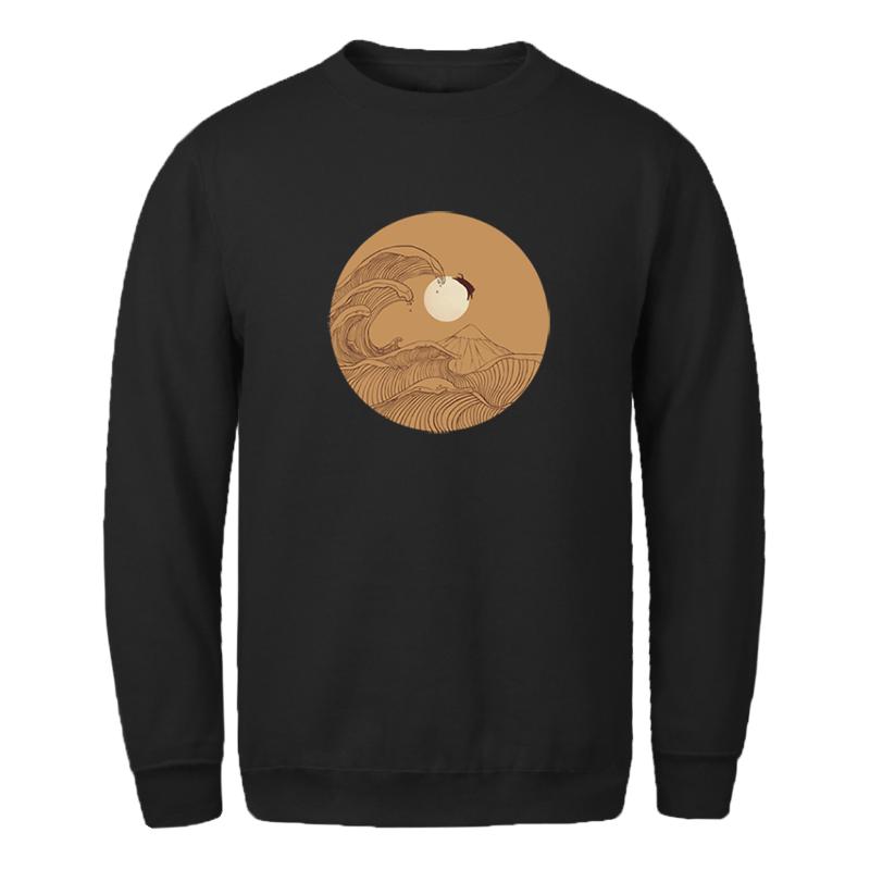 

Sweatshirt For Mens Moon Print Harajuku Hoodie Vintage Standard Hipster Man' Clothing 2020 New Long Sleeve Supoleron Hombre, Gray 6