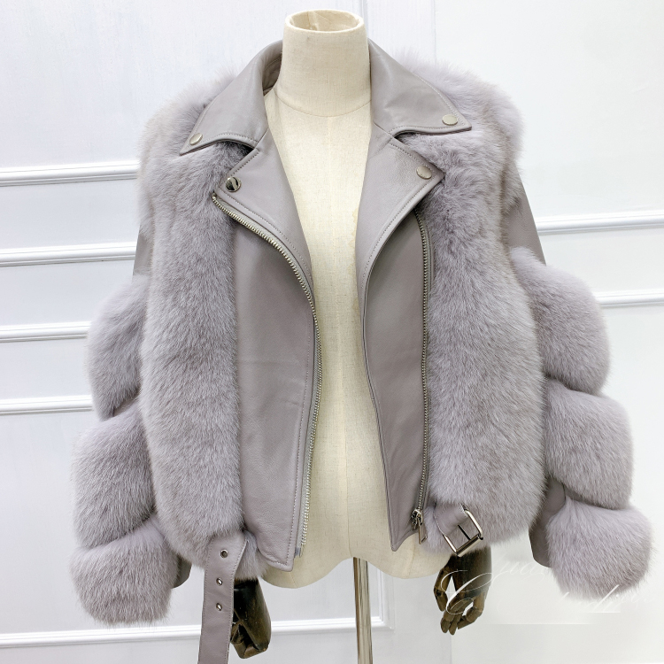 

2020 New Real genuine natural fur coat with sheep skin women's fashion whole skin jacket warm winter overcoat, Black