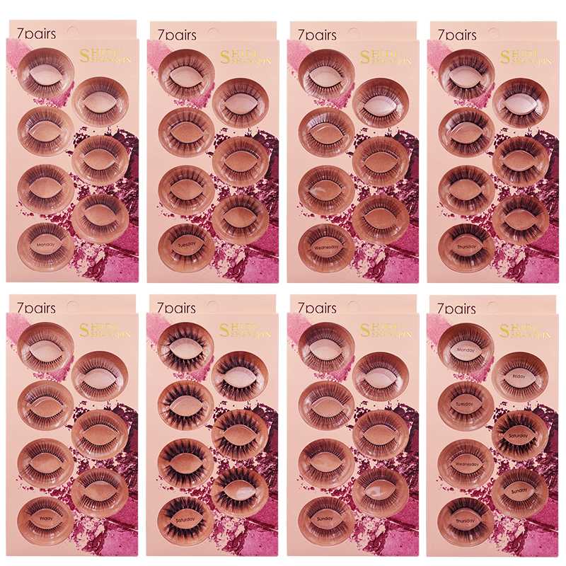 

YSDO 7 Pairs Eyelashes 3D Mink False Eyelashes Dramatic Fluffy Mink Wispy Lashes Makeup Volume