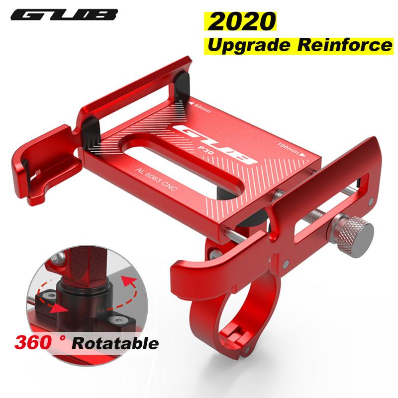 

2020 New GUB Bike Phone Holder Aluminum Alloy MTB Bicycle Phone Stand 3.5-7.5 inch Rotatable Motorcycle GPS Mount Support Clips
