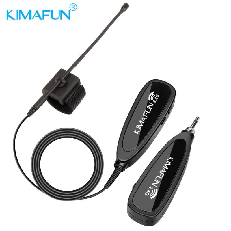 

KIMAFUN Suitable for any style of Flute Omnidirectional Condense Instrument Microphone 2.4G Wireless Mini Gooseneck Microphone