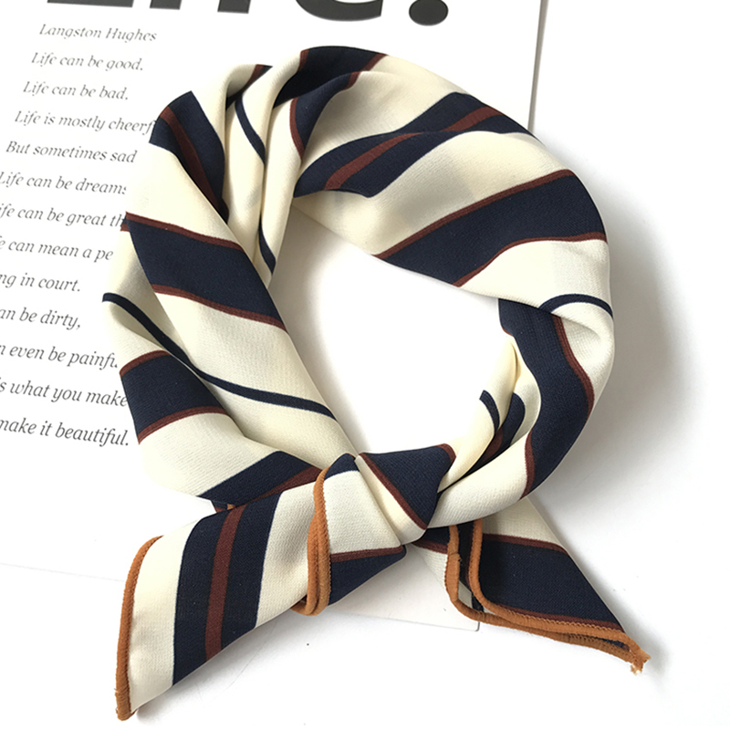 

Silk scarf women 50*50 The new 2020 small high soft squares Decorative multi-functional head scarf Ladies scarves fashion