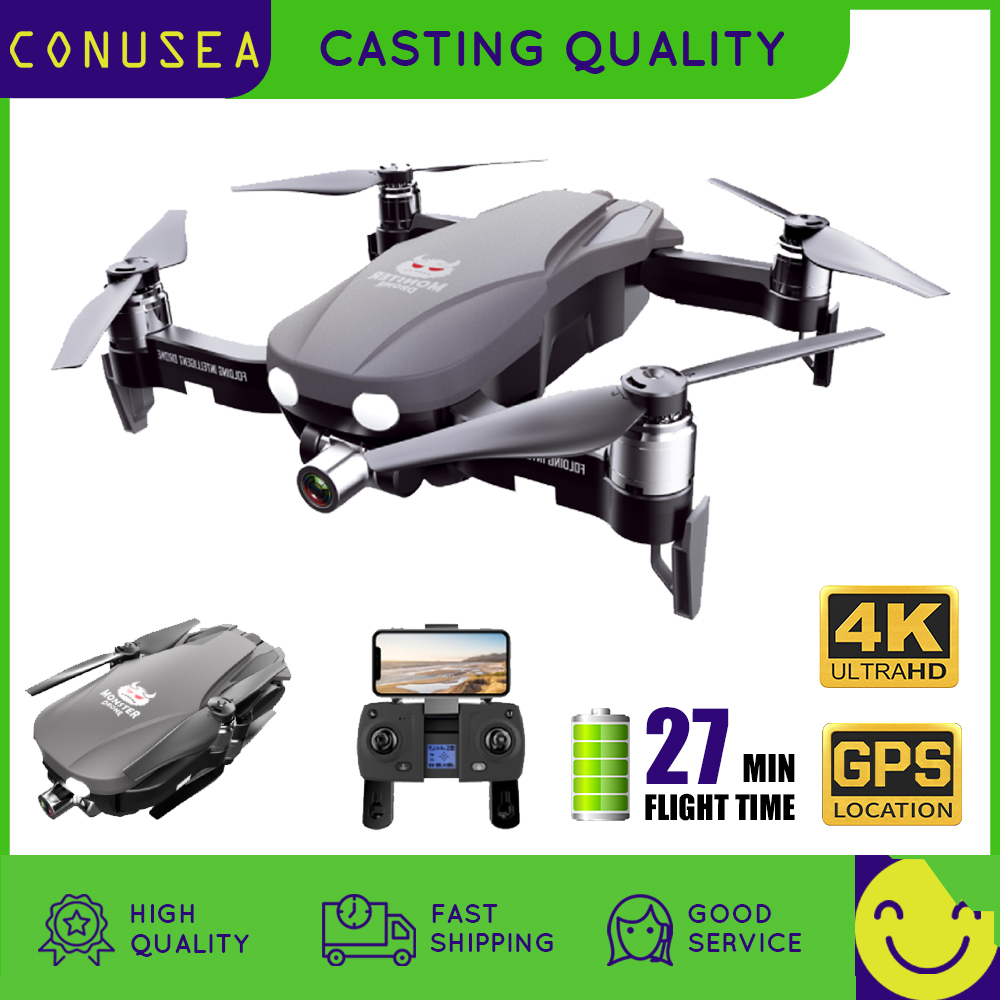 

CONUSEA F8 GPS Drone 4K HD RC Quadcopter Two-Axis Anti-Shake Stable Gimbal Camera WIFI Brushless Dron Professiona VS SG906 Pro