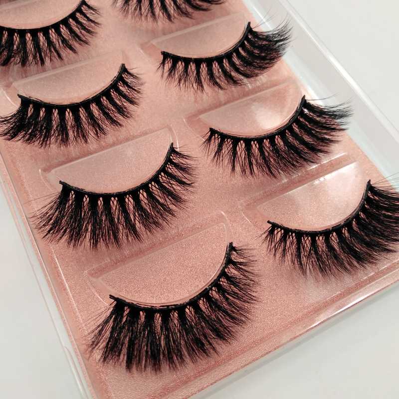 

SHIDISHANGPIN 5 pairs natrual 3d mink make up false eyelashes super soft 3d mink make up false lashes maquillage