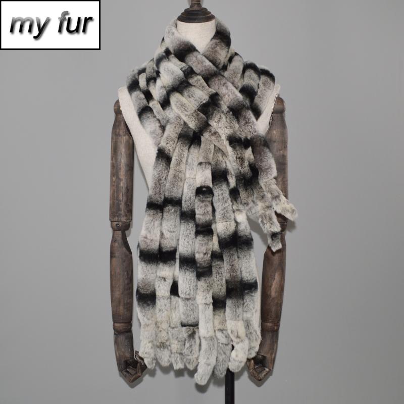 

Long Style Women Real Rex Fur Scarf Rex Fur Warm Soft Warp Quality Fashion Tassel Shawl Scarves