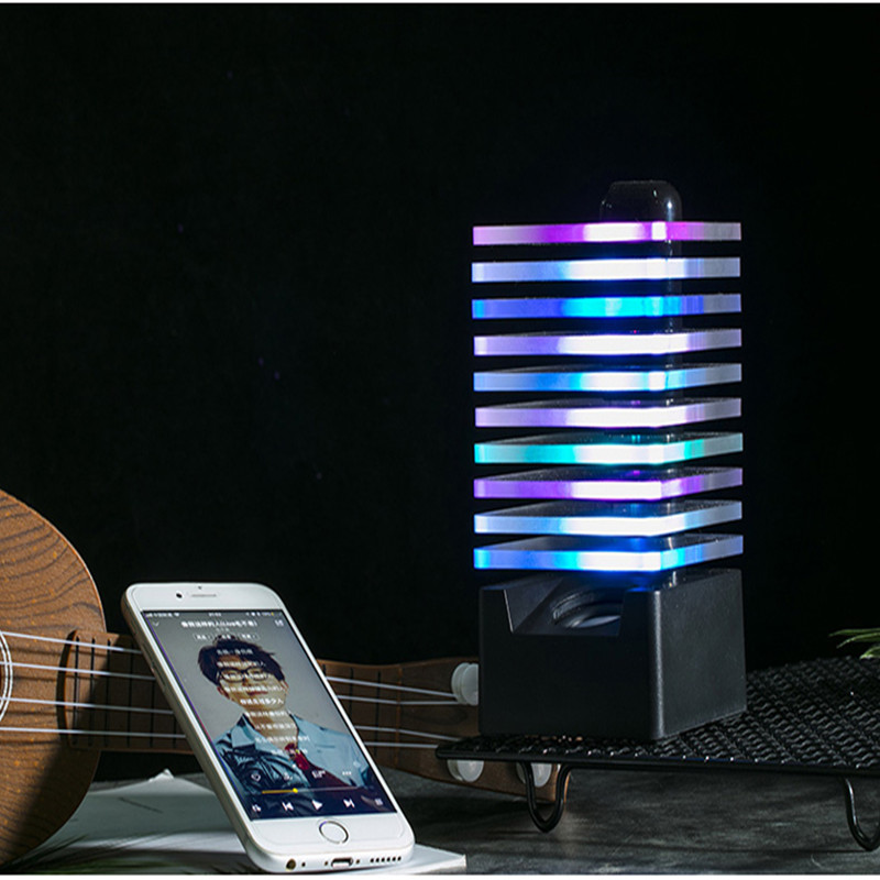 

Colorful glare wireless LED bluetooth speaker, hands-free subwoofer, portable bright glare speaker