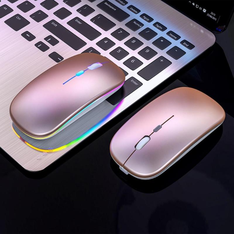 

2.4G Wireless Bluetooth LED Mice USB Ergonomic Gaming Mouse for Laptop Computer