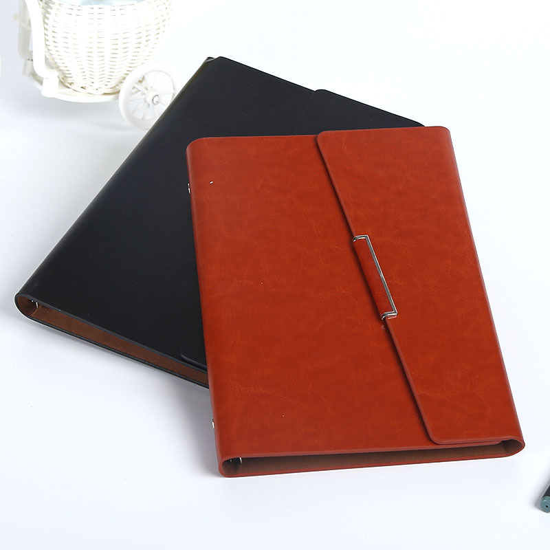 

Agenda 2020 A5 Leather Notepad Loose-leaf Cover Business Planner Notebook With Lock Diary Office Loose-Leaf Travelers Notebook