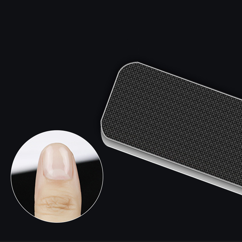 9 CM Professional Nano Glass Nail File Transparent Sanding Polishing Grinding Art Manicure Tool-image-512055816