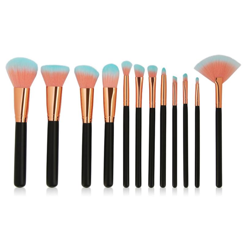 

12Pc Professional Makeup Brushes Kit Powder Foundation Eyeshadow Eyeliner Lip Cosmetic Brush Makeup Brushes Tool L58