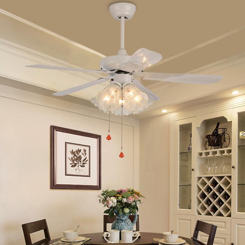

42 inch Nordic ceiling fan light living room dining room iron leaf modern minimalist silent fans industrial