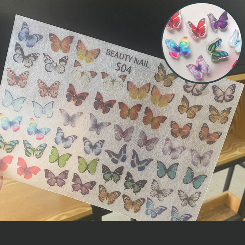 

Nail Art Butterfly DIY 3D Butterfly Mini Nail Decorations For Girls 2020 Hot Fashion High Quality Safety Art Supplies, S06
