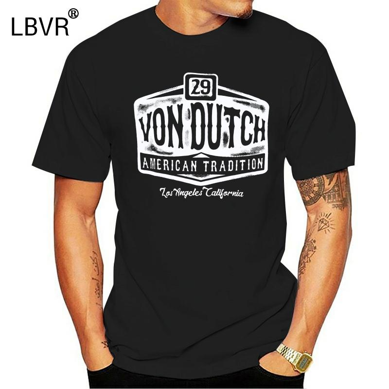 

Von Van Dutch T-Shirt [29 American Tradition] Logo Rockabilly Tattoo Ink, Redmenx604626
