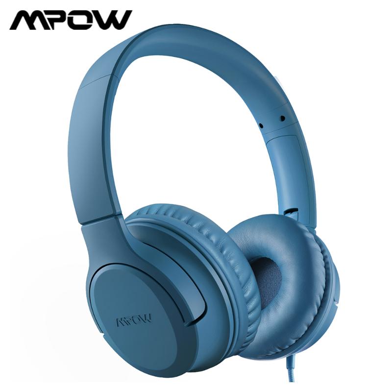 

Mpow CHE2 Kids Children Wired Headphones Stereo Sound Over-ear Headset Lightweight Foldable Headset for Tablets PC Online Class