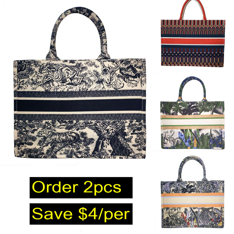 

HOT Fashion Brand New Women Handbag High Quality Shopping Bags With Zipper Big Size Length 42cm, Black letters d