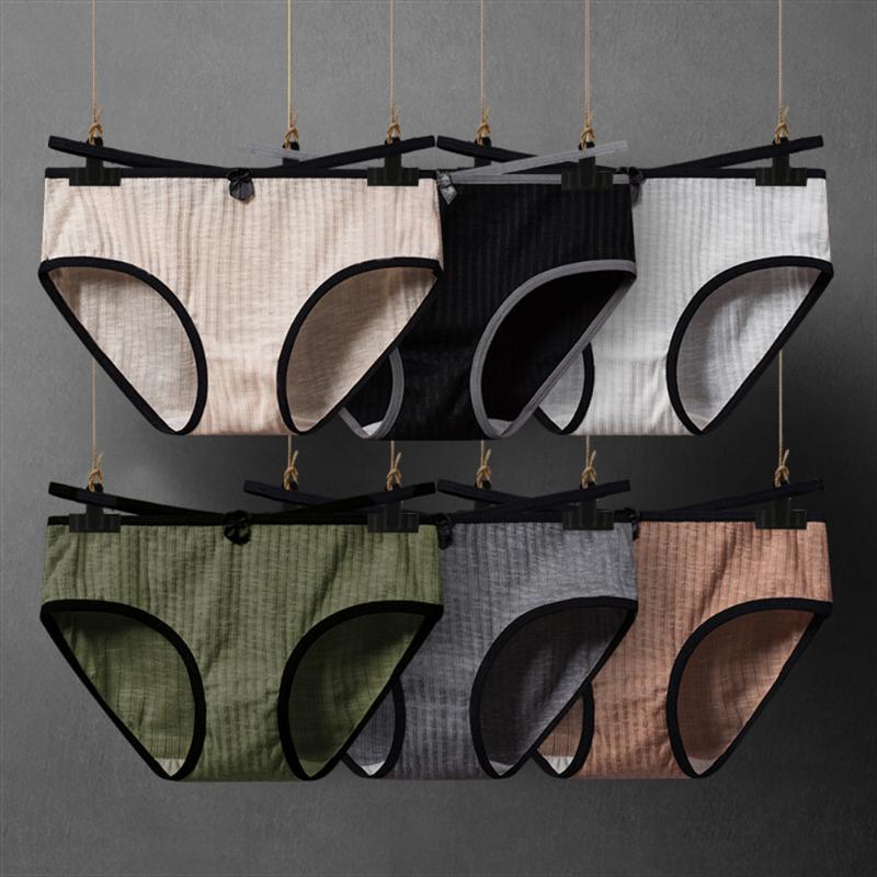 

Woman Breathable Intimate Cotton Seamless Underwear Briefs Lady Casual Knickers Sexy Lingerie Antibacterial Panties For Female, Beige