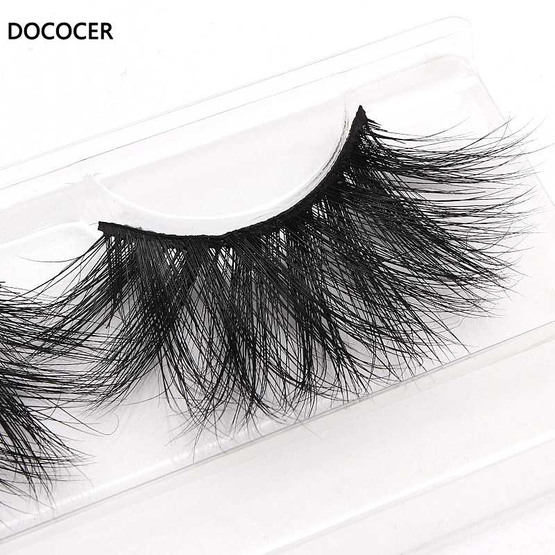 

DOCOCER 25mm Lashes Mink Eyelashes 3D Mink Strip Eyelashes Long Dramatic Full Lashes Handmade Makeup False maquiagem