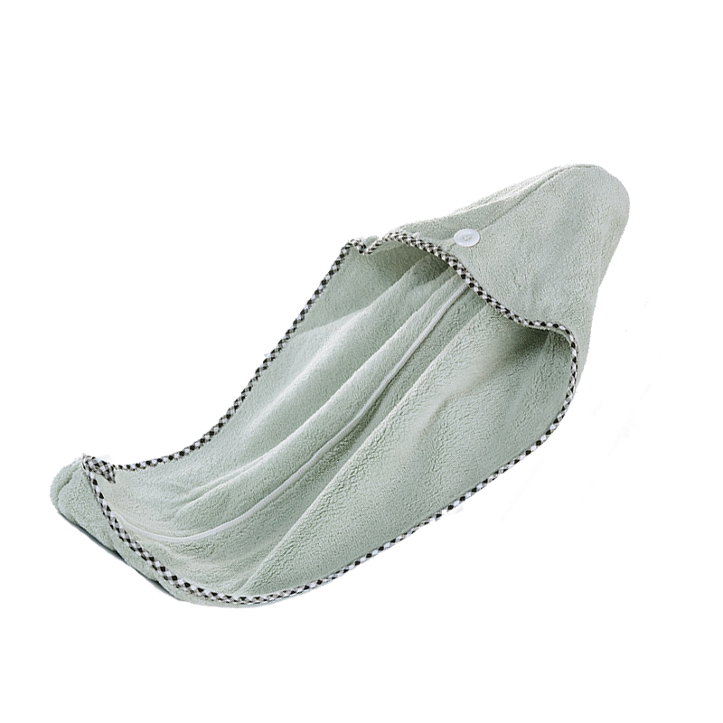 

Women Bathroom Drying Towel Super Absorbent Quick-drying Microfiber Bath Towel Hair Dry Cap Salon, Green