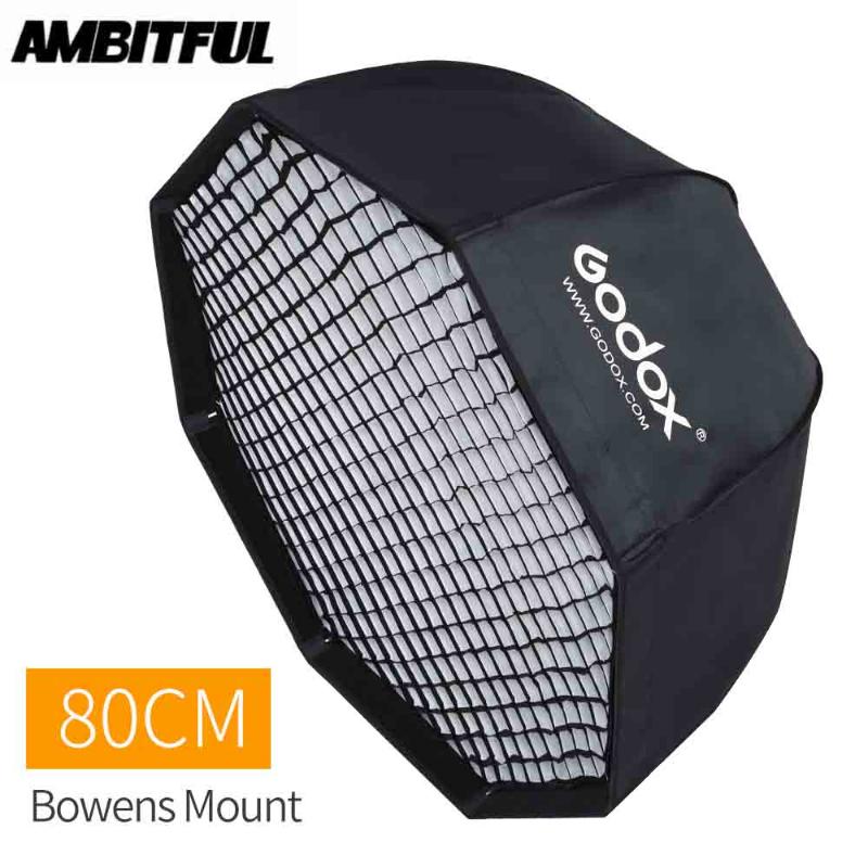 

Godox SB-UE 80cm Portable Octagonal Umbrella Softbox 80cm 31.5in with Honeycomb Grid for Studio Flash Bowens Mount