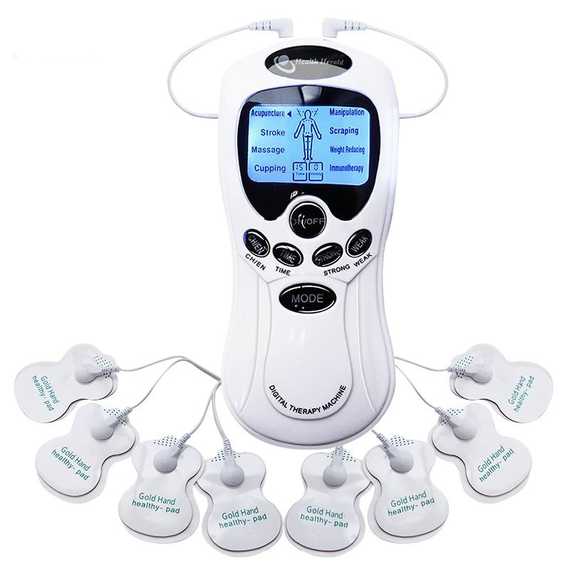 

8 modes Electric Herald Tens Acupuncture Body Muscle Massage Digital Therapy Dual Output Machine For Back Neck Foot Leg Care