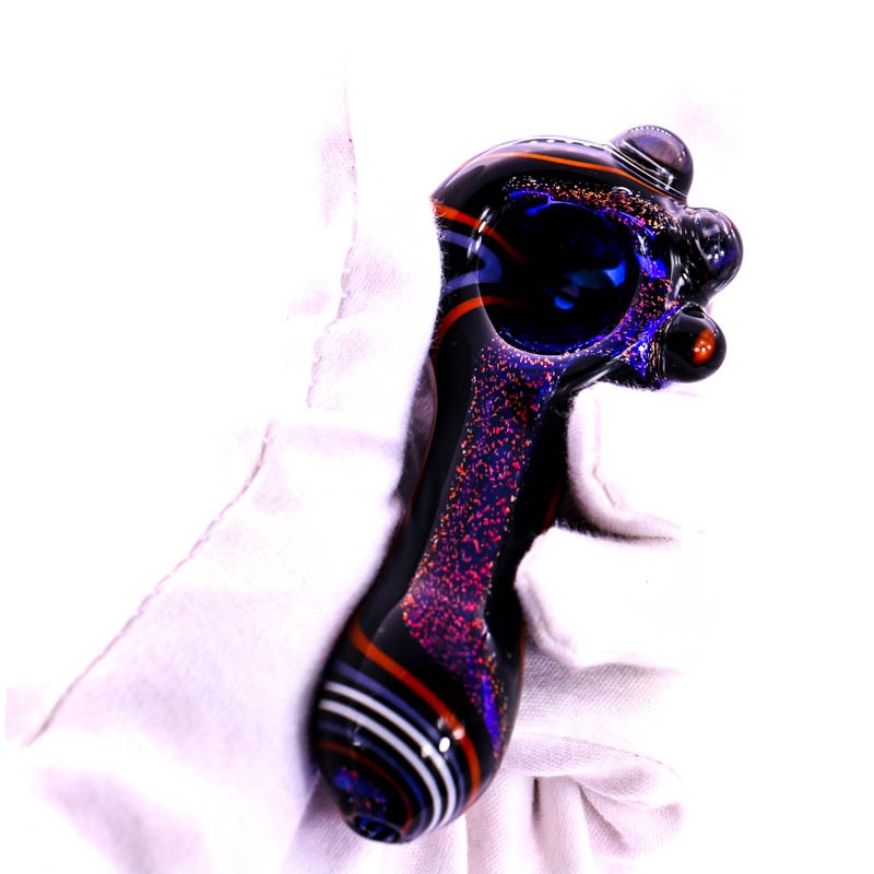 

4" Heady Glass Pipes Flash Of Light Strip Dab Pipe Colored Tobacco Pipes for Smoking High Quality Hand Pipes