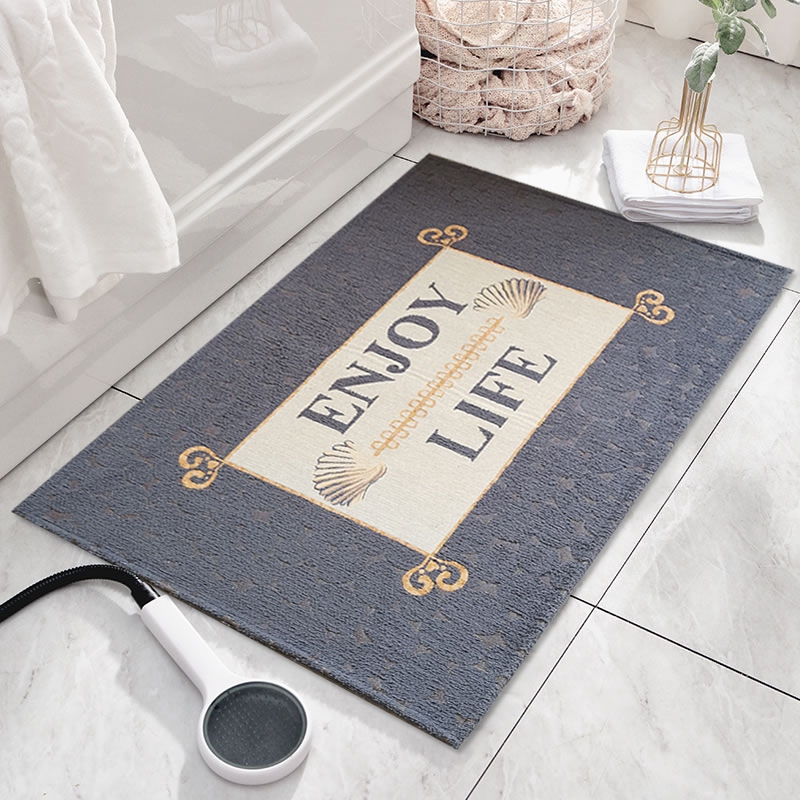 

European Style Home Jacquard Carpet Cashmere Geometric Rugs Absorbent Area Rug Living Room Bedroom Bathroom Floor Mat Carpets, Color3