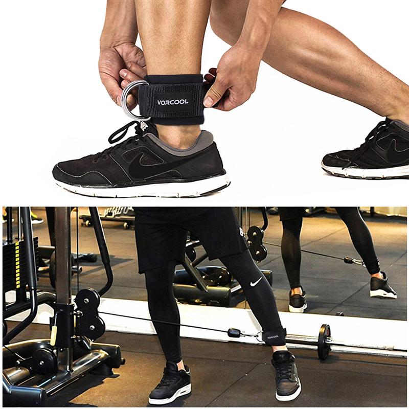 

1PCS Fitness Adjustable D-Ring Ankle Straps Foot Support Ankle Protector Gym Leg Pullery with Buckle Sports Feet Guard