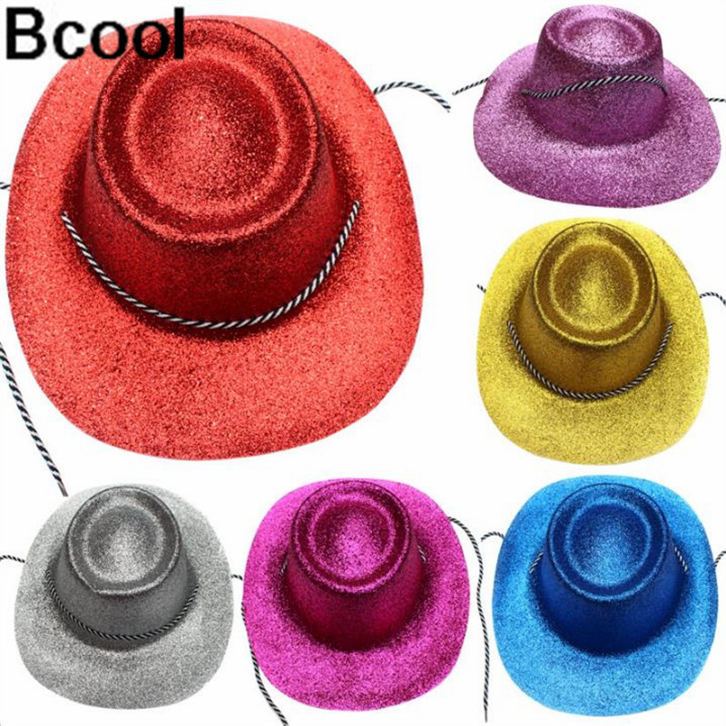 

Magic hat, Gold Hat, Cowboy Performing party Supplies,Mix color 10pcs
