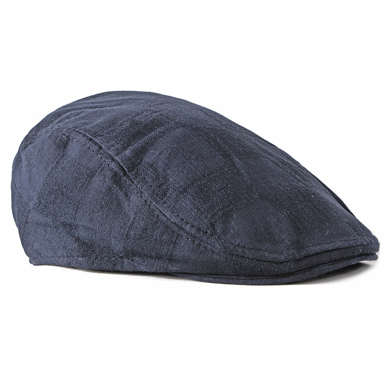 

Berets Spring Summer Solid Color Sboy Caps Men Cotton Flat Peaked Cap Women Painter Beret Hats 35, Black