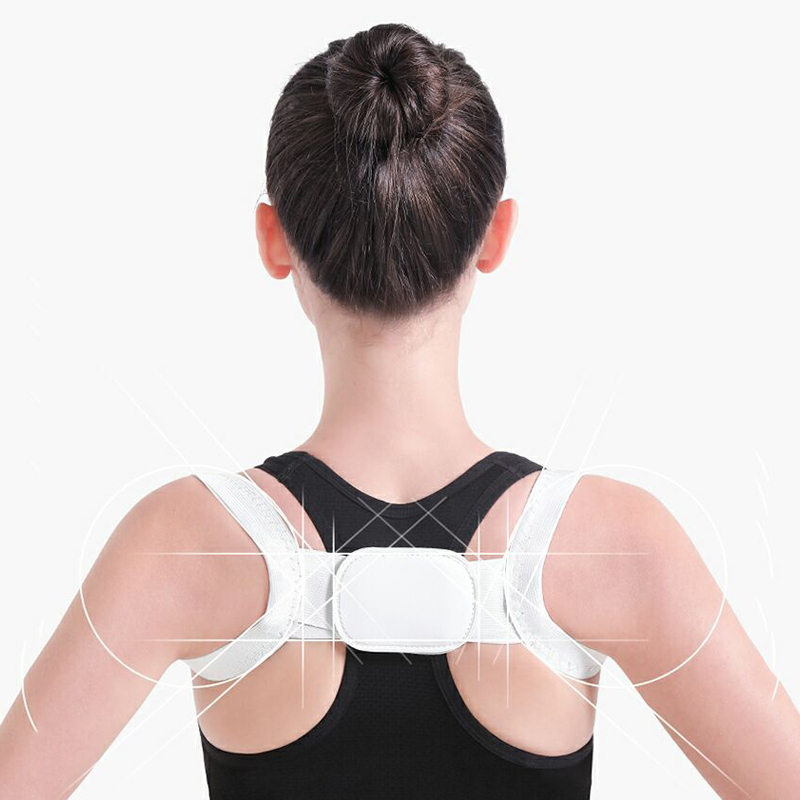 

Back Shoulder Posture Corrector Adult Children Corset Spine Support Belt Correction Brace Orthotics Correct Posture 2 Color, White