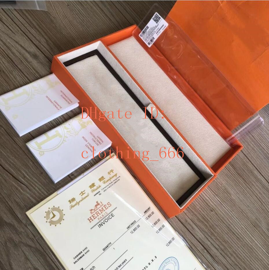 

Luxury Wristwatches Original Orange Best Quality Leather Watch Boxes Luxury Watches Box Fashion Watch Gift Boxes, Black;blue