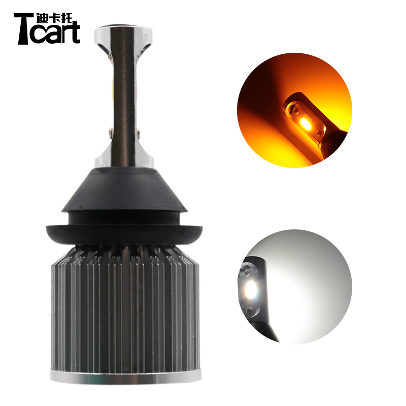 

Tcart 30W dual color Turn signal light&DRL daytime running light T20 WY21W 7440 Py21W BAU15S BA15S 3157 3457 7443 7440 car light, As pic
