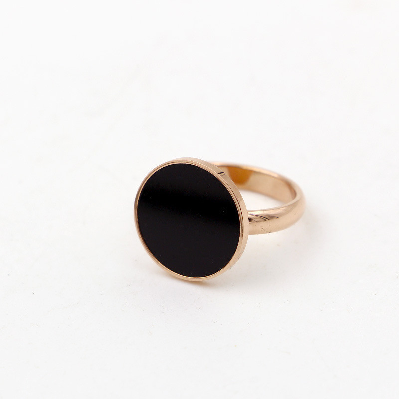 

high quality Fashion Small Rose Gold Color Twisted Stainless Steel for Women Wedding Party Ring jewelry KK019-1