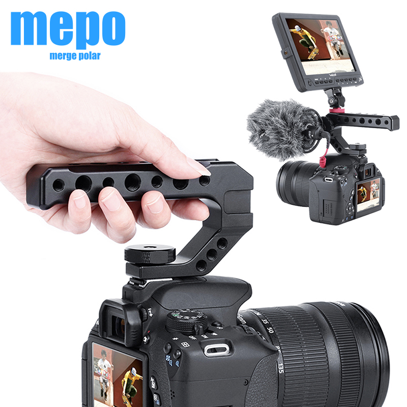 

DSLR Camera Extersion Bar Hand Grip For Pentax Handle Mount w/ Cold Shoe For Monitor Microphone LED Fill Light