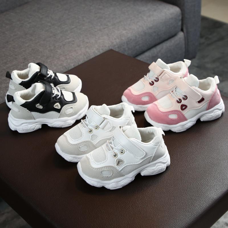 

Toddler Infant Kids Baby Girls Boys Soft Sole Mesh Running Sport Shoes Sneakers New arrival 2020, Black