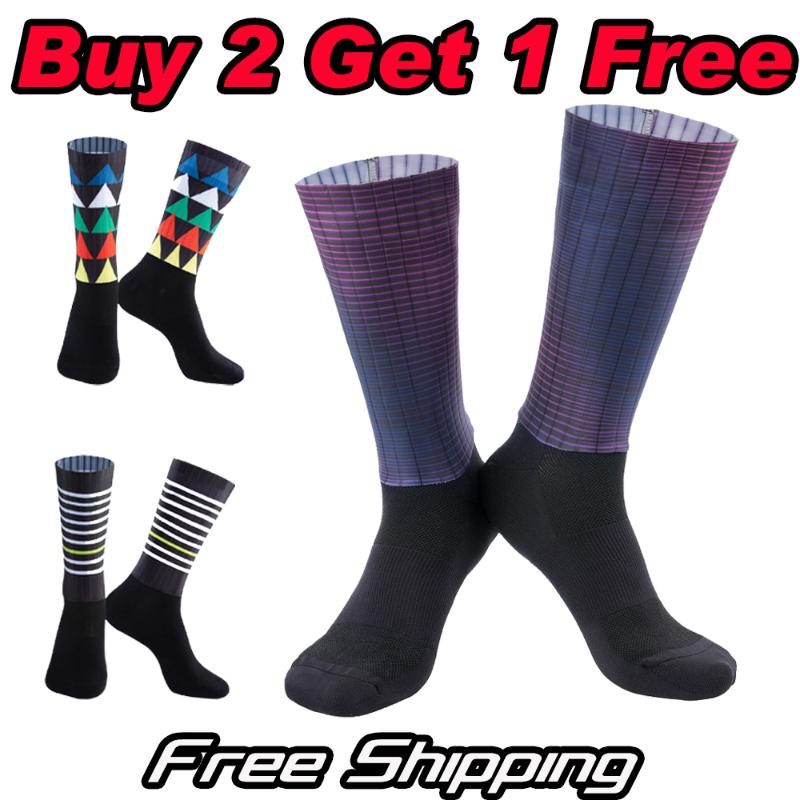 

YKyW Men and Women Spring Summer Stocking Pro Outdoor Sports Running Cycling Socks Breathable Fast-drying Protect Feet