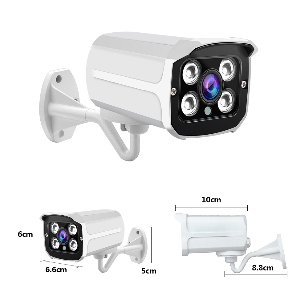 

1080P AHD Camera IP66 Waterproof Night Vision Outdoor IR LED Network CCTV Camera Mini Bullet Analog Camera with Bracket