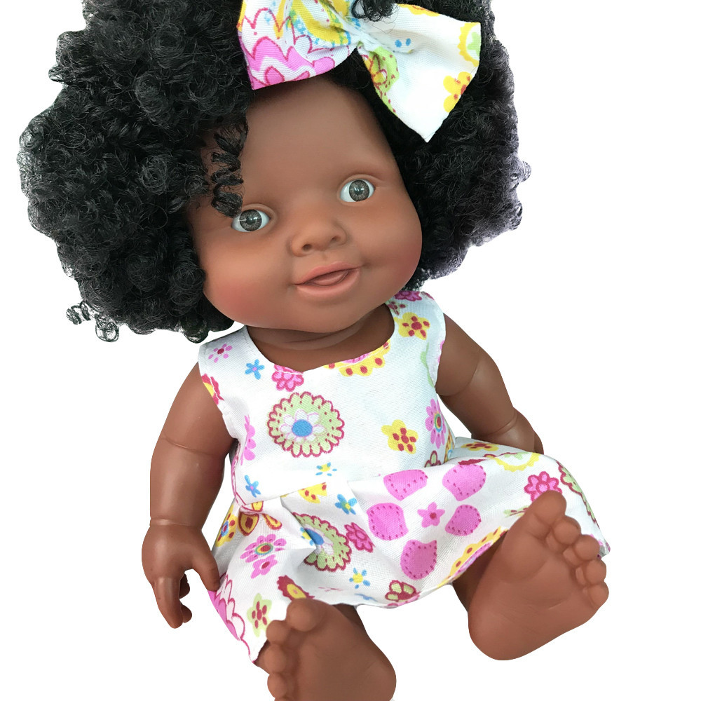 Girl Black Doll 14 Inch Black African American Baby Doll For 3 4 5 6 7
