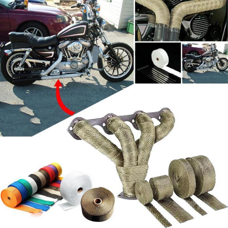 

1.5mm*25mm*5m Car Motorcycle Incombustible Turbo Manifold Heat Exhaust Wrap Tape Thermal Stainless Ties