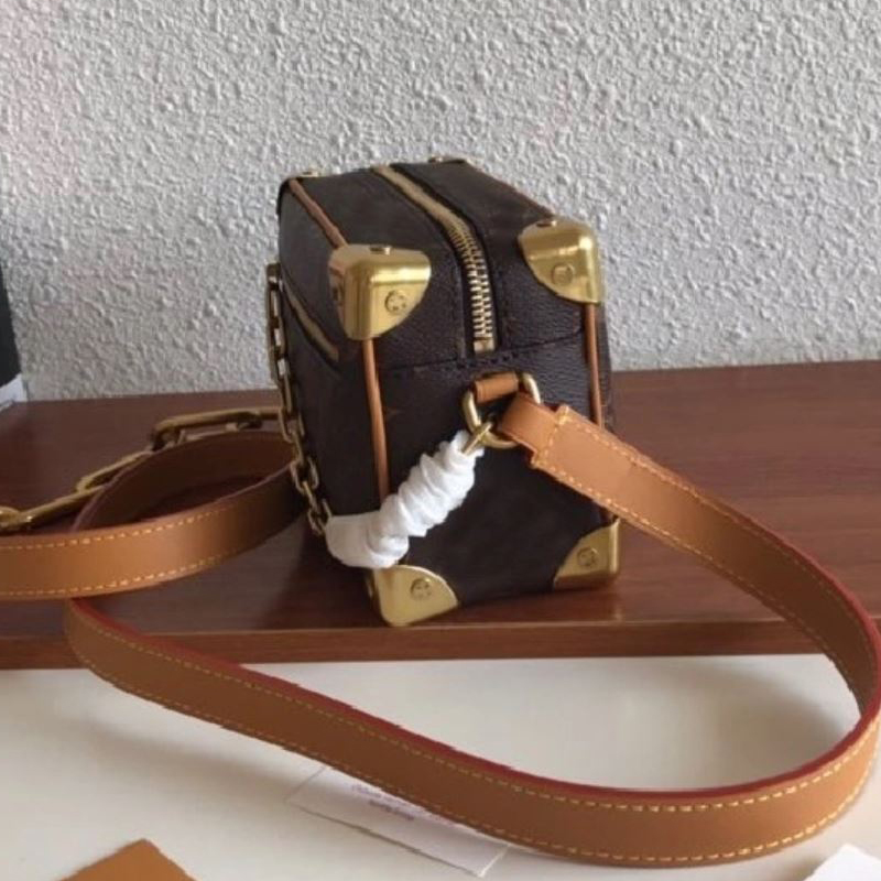 

Billetera de diseñador bag zipper wallet womans handbags classic mini soft trunk chains Genuine Leather bag high quality bags sac luxe, Box