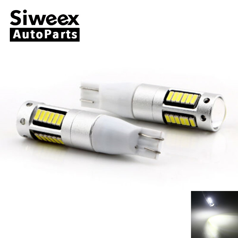 

1pcs high quality car-styling T10 W5W T15 W16W 30 SMD 4014 LED Lamp Parking Reverse Backup Light Canbus Pure White Fog Bulb 12V, As pic