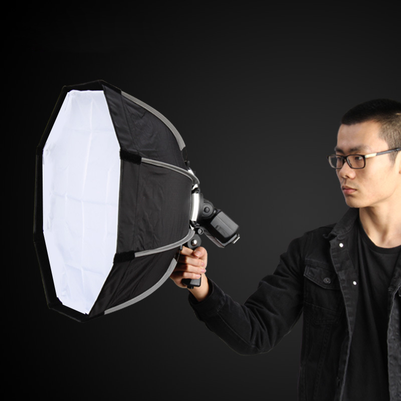 

65cm Portable Flash Outdoor Octagon Umbrella Softbox for Godox V860II600 Yongnuo YN560 IV TR-988 Speedlite Soft Box