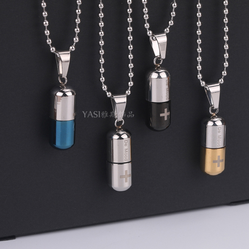 

men's necklace pendant stainless steel chain necklace Hollow cross pendant for women Accessories jewelry the neck