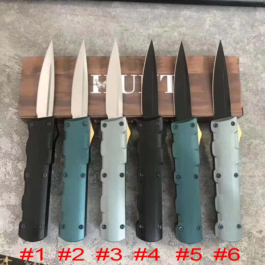 

Good MT UTX Micro knife Double Action Auto Tactical knife Survival Automatic Folding D2 blade BENCHMADE BM 3400 3300 Tools