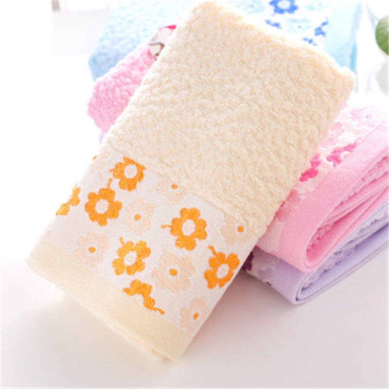 

SBB 32 strands of Bamboo fiber Towel Face Hand Towel High Quality Plum blossom Soft Set wholesale New 100g hot sale 33*75, Pink