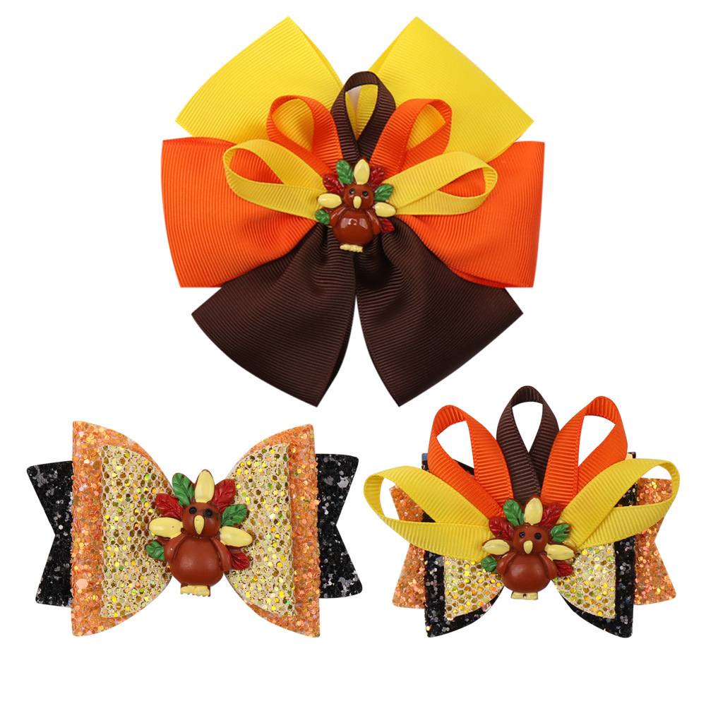 thanksgiving bows for baby