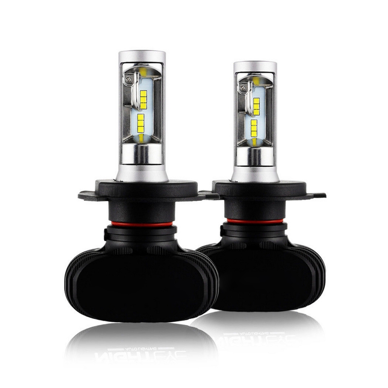 

1 Pair Car Light H1 H4 H7 9005 50W 8000LM 6500K White LED Headlight Kit Light Lamp Bulb High Low Beam IP68 LED Headlight Bulbs