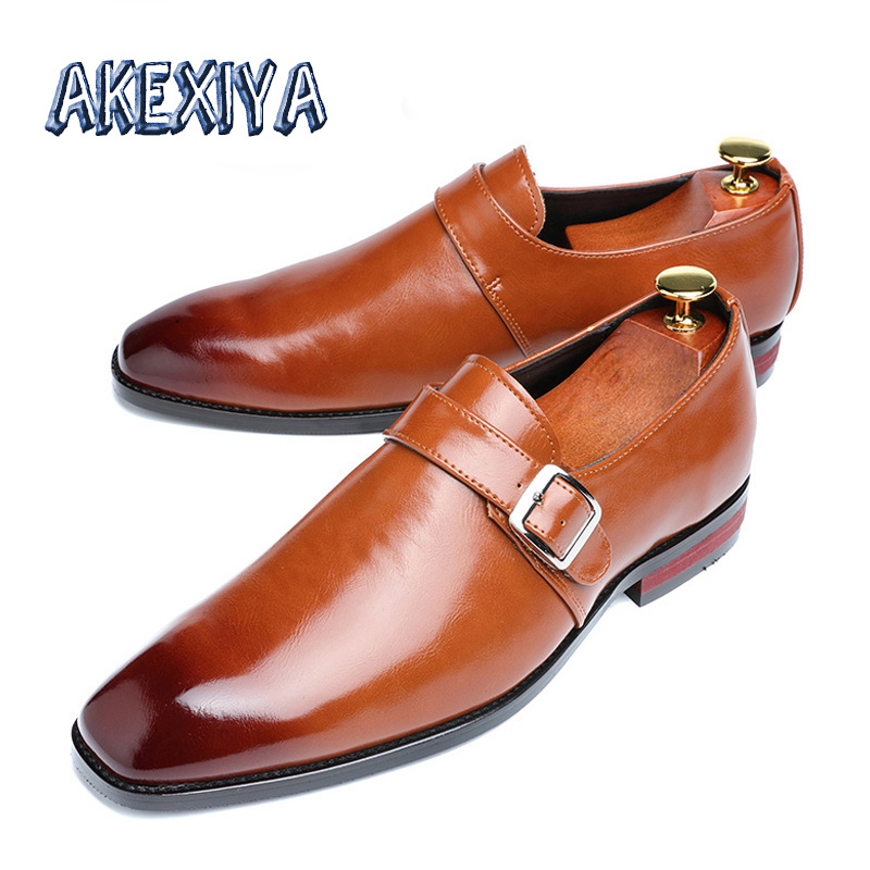 

Brand Mens Business Dress Shoes Classic Men Formal Pointed Leather Shoes Retro Gentleman Style Male Oxford Wedding Dress, Black