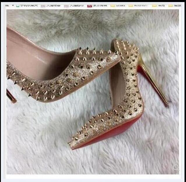 

red bottom Free shipping classic Office Lady fashion women pumps real photo turquoise patent leather pointed toe cone high heels shoes boots, Black