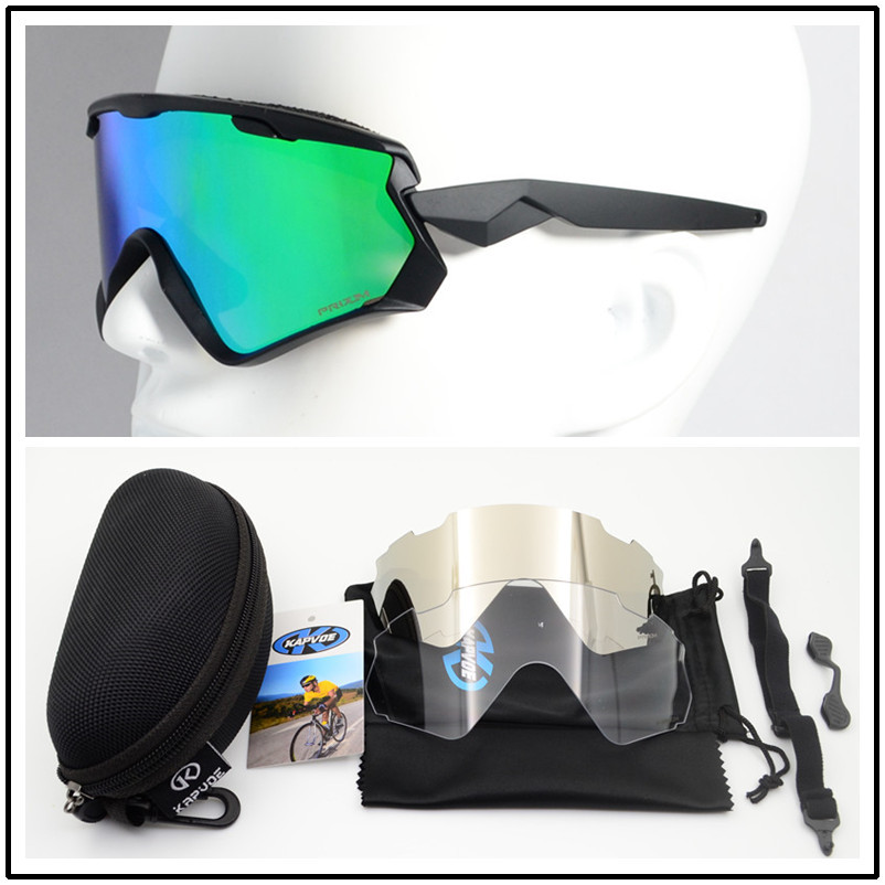 

Prizm Widn Jacketer 7072 Cycling Glasses Outdoor Sports Windproof Sunglasses TR90 Three Lenses With Case Cloth 14 Colors